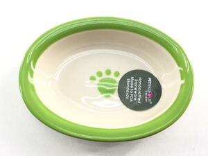  dog hood dish ceramics Platz PLATZ PR60501 oval type pet pau Bay Be lime 