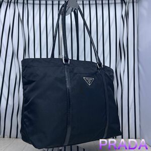 【美品】PRADA×プラダ A4収納可能トートバッグ