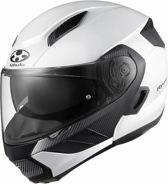 OGK KABUTO （オージーケーカブト） RYUKI （リュウキ リューキ） ホワイトメタリック/XL ヘルメットXL KABUTO フルフェイスヘルメット