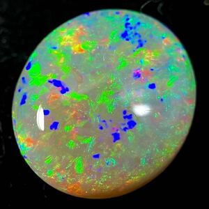 遊色効果抜群!!☆天然オパール約3.574ct☆A 約12.1×10.7mm ルース 裸石 宝石 ジュエリー jewelry opal 