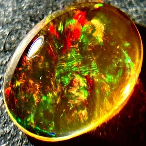 遊色効果抜群!!☆天然ファイアオパール5.304ct☆A 約14.8×11.1mm ルース 裸石 宝石 ジュエリー jewerly fire opal テEA0