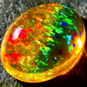 遊色効果!!☆天然ファイアオパール2.221ct☆A 約10.1×8.0mm ルース 裸石 宝石 ジュエリー jewelry fire opal 