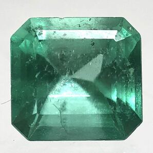 ☆天然エメラルド0.542ct☆A 約5.0×4.7mm ルース 裸石 宝石 ジュエリー ベリル jewelry beryl emerald DA0/DA0 テEA6の画像1