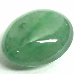 7ctUP!!☆天然本翡翠約7.837ct☆A 約13.6×10.7mm ルース 裸石 宝石 ジュエリー jadeひすい jadeite ジェダイト BJ1/BJ1 テEB0の画像1