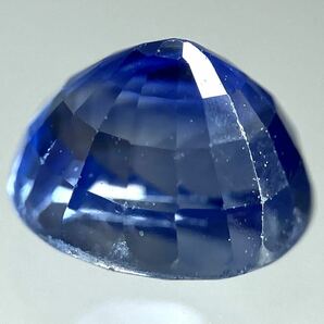 ☆天然サファイア0.959ct☆A 約5.3×4.8mm ルース 裸石 宝石 ジュエリー ブルー コランダム blue sapphire corundum テEA0の画像2