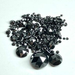 大量!! ☆天然ブラックダイヤモンドおまとめ10ct☆A ルース 裸石 宝石 ジュエリー jewelry black diamond の画像3