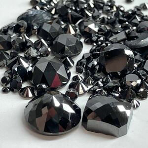  large amount!! * natural black diamond Monde . summarize 10ct*A loose unset jewel gem jewelry jewelry black diamond ②