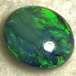 遊色効果!!☆天然ブラックオパール3.232ct☆A 約12.9×10.9mm ルース 裸石 宝石 ジュエリー jewerly black opal EA0/テEA5