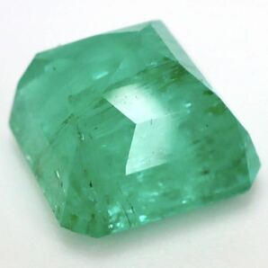 1ctUP!! ☆天然エメラルド1.436ct☆A 約6.4×6.2mm ルース 裸石 宝石 ジュエリー ベリル jewelry beryl emerald BJ1/BJ1 テEA0の画像2