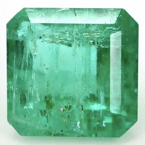 1ctUP!! ☆天然エメラルド1.436ct☆A 約6.4×6.2mm ルース 裸石 宝石 ジュエリー ベリル jewelry beryl emerald BJ1/BJ1 テEA0の画像1