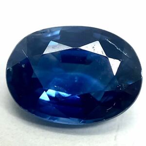 ☆天然サファイア1.122ct☆A 約7.2×5.2mm ルース 裸石 宝石 ジュエリー blue sapphire corundum ブルー コランダム jewelry