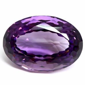 45ctUP!! ☆天然アメシスト 45.270ct☆A 約26.8×19.0mm ルース 裸石 宝石 ジュエリー amethyst DE5/DE5 テDG0の画像1