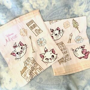 * not for sale, unused * Marie * face towel 2 sheets * popular character, The Aristocats, Disney * pink * postage Y230~*