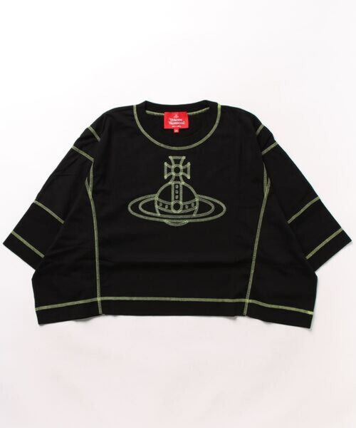 60/2オーガニック天竺振りステッチオーブトップ ヴィヴィアンウエストウッド Vivienne Westwood Tシャツ