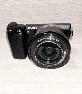 《中古・動作確認済》SONY ソニー ミラーレス一眼 α NEX-5R ブラック 標準レンズ SELP1650 付き (E3.5-5.6/16-50 OSS) 《SDカード付属》