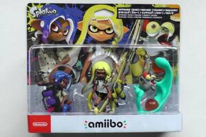 新品 amiibo アミーボ トリプルセット インクリング【イエロー】/オクトリング【ブルー】/コジャケ (スプラトゥーンシリーズ)