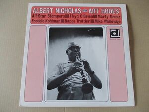 P3406　即決　LPレコード　ALBERT NICHOLAS WITH ART HODES'『ALL-STAR STOMPERS』　輸入盤　US盤