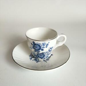 英国 ENOCH WEDGWOOD カップ&ソーサー エノク・ウェッジウッド IRONSTONE イギリス ヴィンテージ ユニコーン 花柄 アンティーク