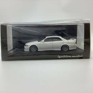 【895】未使用品 イグニッションモデル 1/43 トヨタ チェイサー ツアラー V JZX100 ホワイト TOYOTA Chaser Tourer の画像1