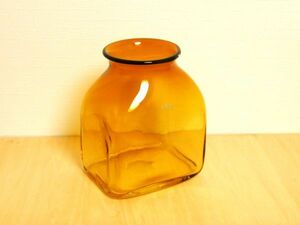 LSA international hand made flower base amber color Northern Europe Poland flower vase vase gtt2404002