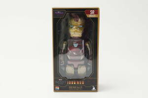 Happyくじ SP賞 BE@RBRICK IRON MAN Mark.85 [Battle Damaged Ver.] ベアブリック アイアンマン マーク85 MARVEL THE INFINITY SAGA