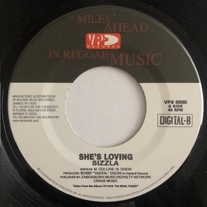 試聴 / SIZZLA / SHE'S LOVING /VP Records/Reggae/Dancehall/Roots/'99/big hit !!/7inch/1013