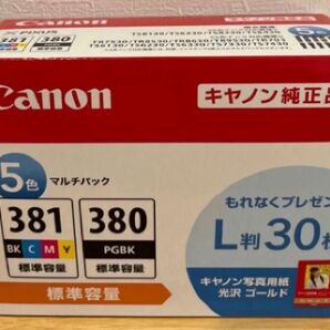 【新品未開封】キャノン BCI-381+380/5MP キャノン純正インク