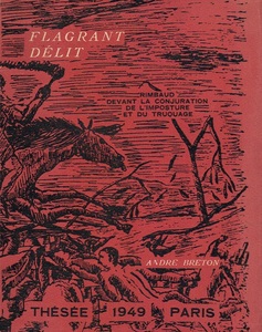 「現行犯―詐欺と瞞着の陰謀にさらされたランボー」(1949年)●アンドレ・ブルトン著●アンリ・ルソーによる表紙絵●オリジナルエディション