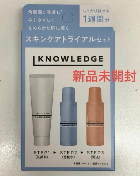 [新品未開封] KNOWLEDGE ナレッジ スキンケア 1週間トライアルセット