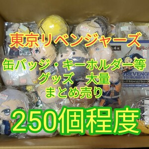 送料無料　東京リベンジャーズ　缶バッジ キーホルダー ストラップ ぬいぐるみ等　アニメグッズ まとめ売り 250個程度