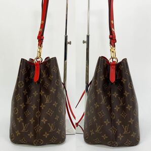 1円 ☆美品☆ ルイヴィトン LOUIS VUITTON バッグ ショルダーバッグ クロスボディ 2WAY ネオノエ モノグラム コクリコの画像4