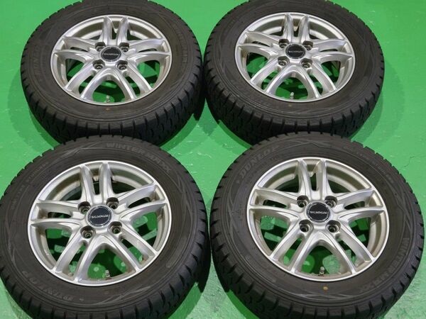 165/65R13【スタッドレスタイヤ+ホイール】ダンロップ WINTER MAXX 01 + ブリジストン バルミナ