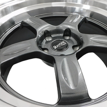 4本セット Rayone Racing 5008 18インチ 9.5J / 10.5J+10 5H PCD114.3 ガンメタリック アルミホイール ガンメタ_画像4