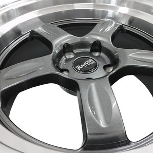 4本セット Rayone Racing 5008 18インチ 9.5J+10 5H PCD114.3 アルミホイール ガンメタリック 深リムの画像4