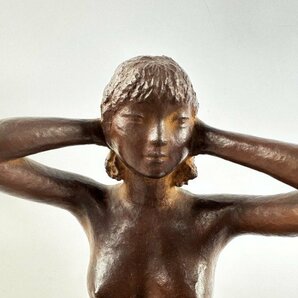 i168 裸婦 ブロンズ像 竹内不忘 高さ約29cm 彫刻美術 置物 女性の画像5