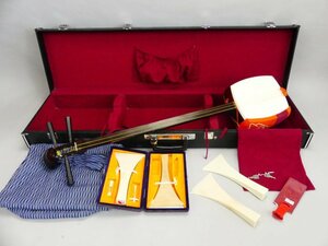 z611 shamisen middle .. tree two book@ groove higashi sawali stringed instruments case attaching traditional Japanese musical instrument 