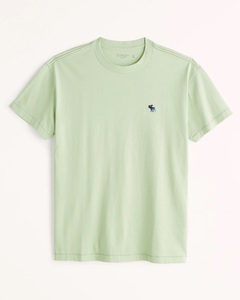 アバクロ Abercrombie&Fitch 半袖Tシャツ tx05ライムグリーン