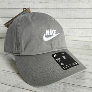 【55-57cm】NIKE　ナイキ　グレー　キャップ　ユニセックス　スポーツ　アウトドア　テニス　ジム　ダンス　トレーニング