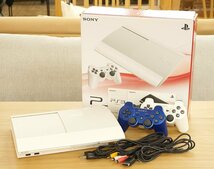 SONY ソニー PlayStation3 プレイステーション3 PS3 クラシックホワイト CECH-4000B LW コントローラー2個付属 250GB ゲーム機 1027113_画像1