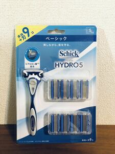  free shipping *Schick Schic hydro 5 Basic body + razor 9 piece new goods 