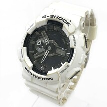 CASIO カシオ G-SHOCK ジーショック 腕時計 GA-110GW-7A クオーツ アナデジ ラウンド ホワイト ウォッチ コレクション 動作確認済み_画像3