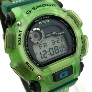 CASIO カシオ G-SHOCK ジーショック G-LIDE 腕時計 DW-9000 クオーツ ラウンド グリーン スケルトン コレクション 電池交換済み 動作確認済