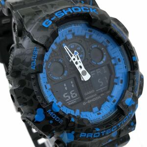 CASIO カシオ G-SHOCK ジーショック STASH コラボモデル 腕時計 GA-100ST-2A クオーツ アナデジ グラフィティ コレクション 動作OK