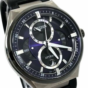 美品 CITIZEN シチズン ATTESA アテッサ Eco-Drive エコドライブ ACT Line 腕時計 BU0066-11W ソーラー 限定モデル チタン 箱付 動作OK