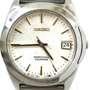 SEIKO セイコー 腕時計 8F32-0140 クオーツ アナログ ラウンド シルバー ヴィンテージ コレクション パーペチュアルカレンダー ウォッチ