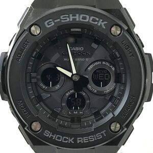 超美品 CASIO カシオ G-SHOCK ジーショック G-STEEL 腕時計 GST-W300G-1A1 電波ソーラー アナデジ マルチバンド6 ブラック 箱付 動作確認済