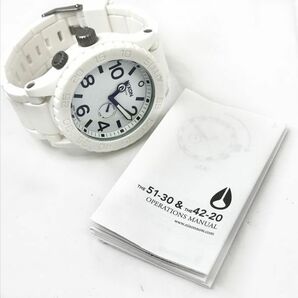 新品 NIXON ニクソン 腕時計 51-30 クオーツ アナログ ラウンド ホワイト 白 コレクション コレクター おしゃれ 電池交換済 動作確認済の画像6