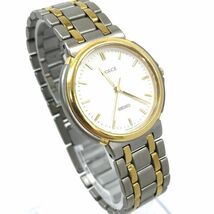 SEIKO セイコー DOLCE ドルチェ 腕時計 8N41-6090 クオーツ ラウンド TITANIUM チタン ホワイト ヴィンテージ 電池交換済み 動作確認済み_画像4