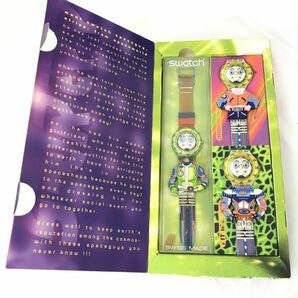 Swatch スウォッチ SCUBA 200 STRIPP 腕時計 Sdn120 クオーツ コレクション 個性的 ポップ キャラクター 箱付き 電池交換済 動作確認済の画像2