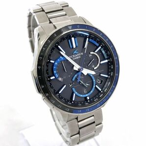 CASIO カシオ OCEANUS オシアナス GPS ハイブリッド 腕時計 OCW-G1100-1A 電波ソーラー タフソーラー マルチバンド6 チタン 箱付き 動作OKの画像4